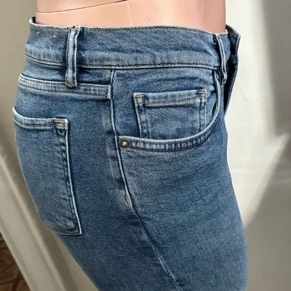 All Saints Blue Flare Wide Leg Jeans - Picture 9 of 16